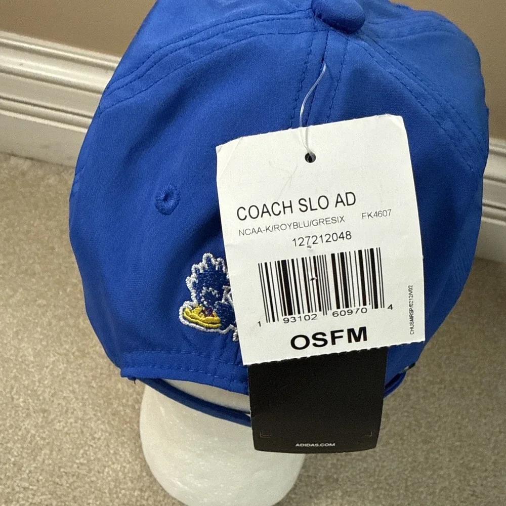 NWT Kansas Jayhawks‎ Mens Womens Hat Slouch Aeroready Hat Cap KU Basketball